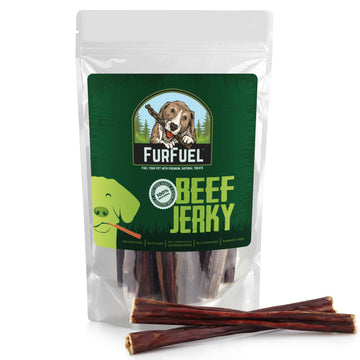 Beef Jerky: 6" Beef Gullet Sticks for Dogs